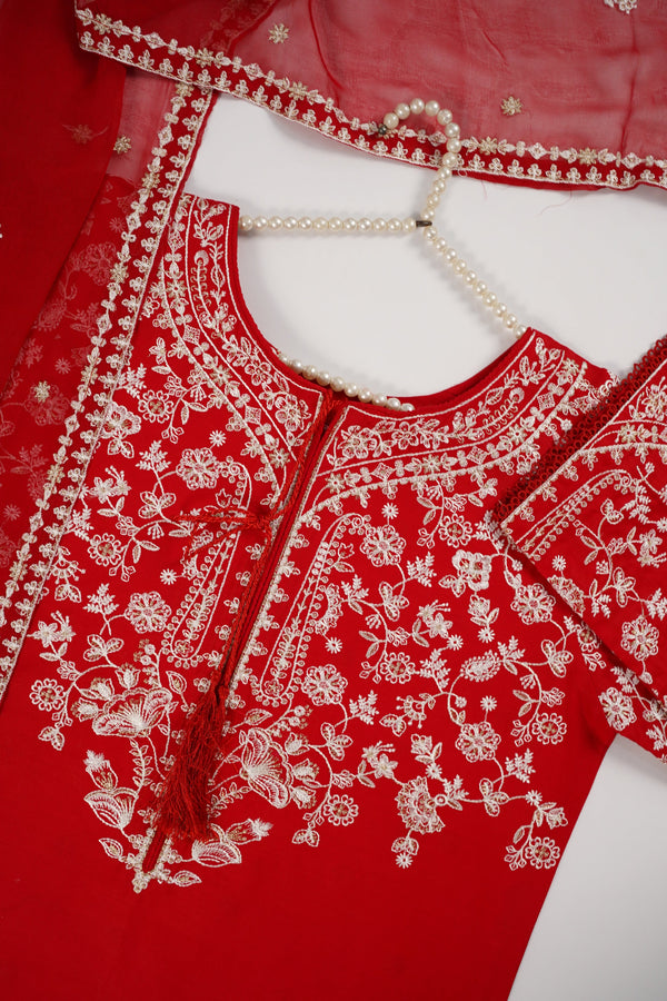 Rozi  - Exclusive Cotton  Outfit with Dupatta - Ready to Wear - MC343- Eid Volume 5