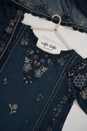 SadaBahar Originals- Chiffon Outfit with Chiffon Dupatta - Ready to Wear - MC354
