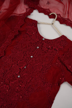 Tehwar - Luxury Organza Outfit with Organza Dupatta - Ready to Wear MC355- Eid Volume 4