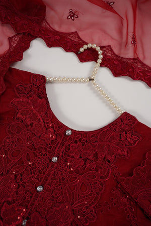 Tehwar - Luxury Organza Outfit with Organza Dupatta - Ready to Wear MC355- Eid Volume 4