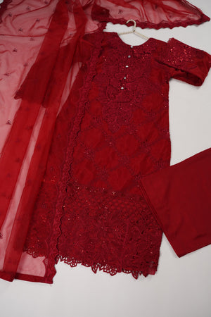 Tehwar - Luxury Organza Outfit with Organza Dupatta - Ready to Wear MC355- Eid Volume 4