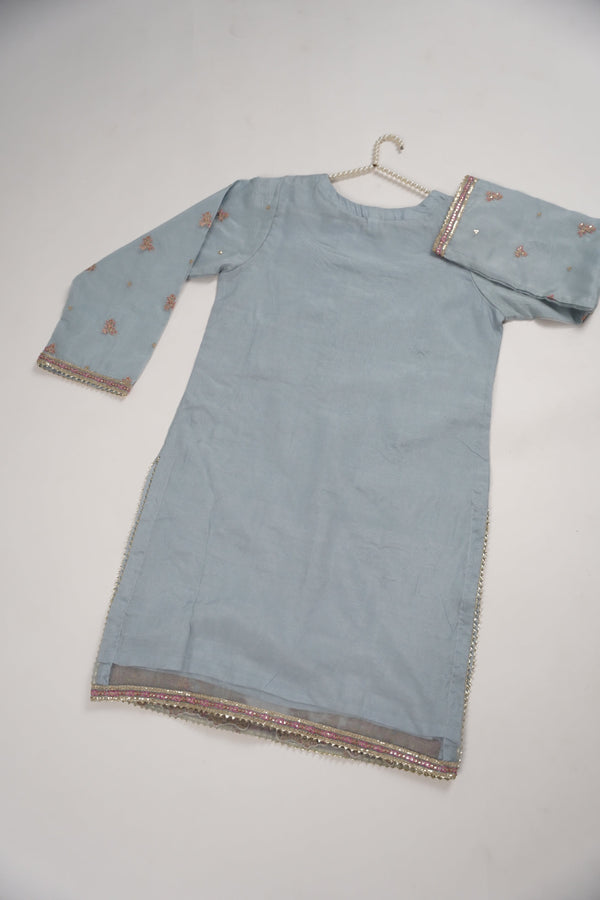 Tehwar - Luxury Organza Outfit with Organza Dupatta and Gharara - Ready to Wear SB240  - Eid Volume 1