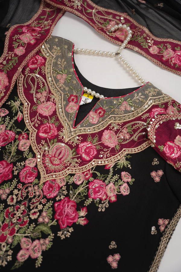 Husan e Jahan - Luxury Festive Collection  Outfit with Chiffon Dupatta  - Ready to Wear SB242 - Eid Volume 1