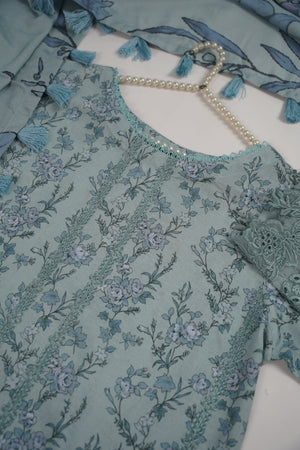 Rozi - Exclusive Karandi Outfit with Shawl - Ready to Wear -SB245 - Eid Volume 2