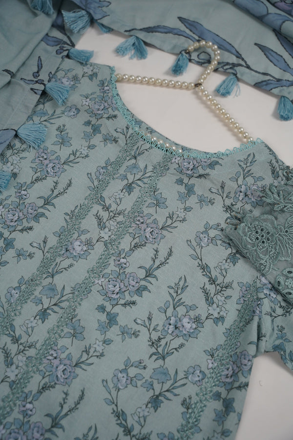 Rozi - Exclusive Karandi Outfit with Shawl - Ready to Wear -SB245 - Eid Volume 2