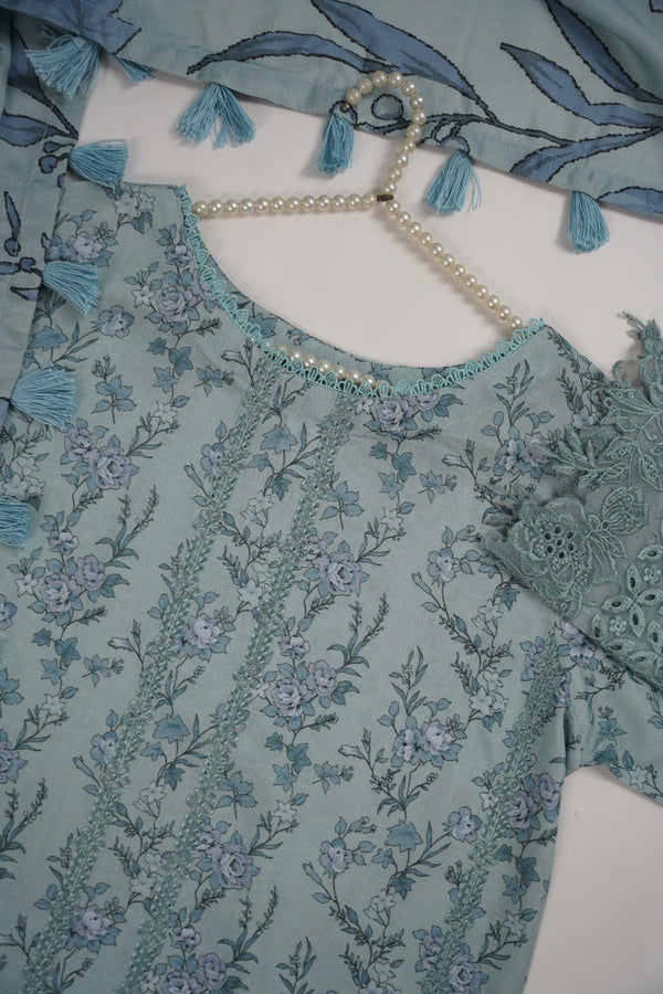 Rozi - Exclusive Karandi Outfit with Shawl - Ready to Wear -SB245 - Eid Volume 2