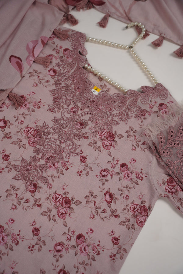 Rozi - Exclusive Karandi Outfit with Shawl - Ready to Wear -SB244 - Eid Volume 2