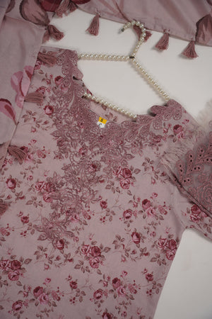 Rozi - Exclusive Karandi Outfit with Shawl - Ready to Wear -SB244 - Eid Volume 2