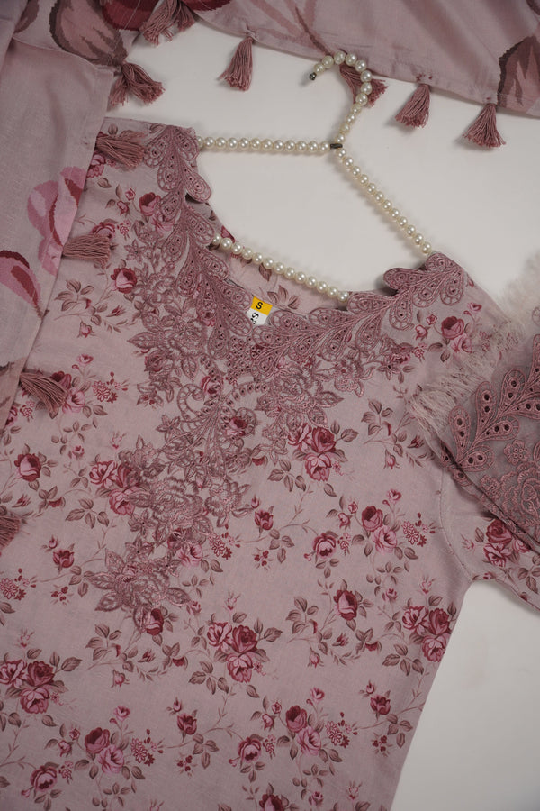 Rozi - Exclusive Karandi Outfit with Shawl - Ready to Wear -SB244 - Eid Volume 2