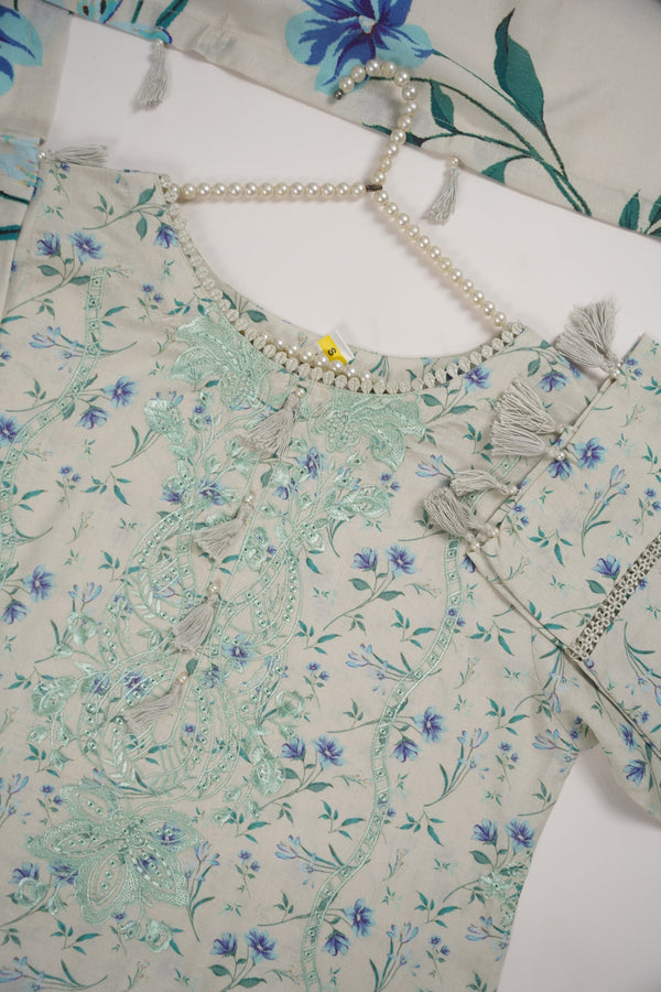 Rozi - Exclusive Karandi Outfit with Shawl - Ready to Wear - SB243 - Eid Volume 2