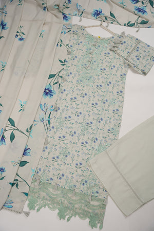 Rozi - Exclusive Karandi Outfit with Shawl - Ready to Wear - SB243 - Eid Volume 2