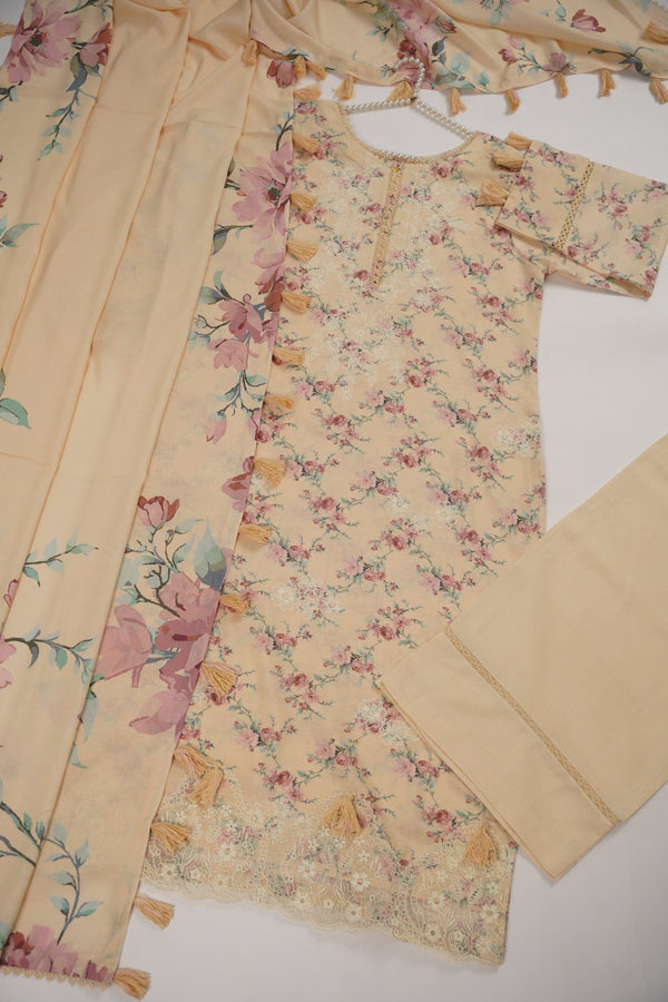 Rozi - Exclusive Karandi Outfit with Shawl - Ready to Wear - SB239 - Eid Volume 2