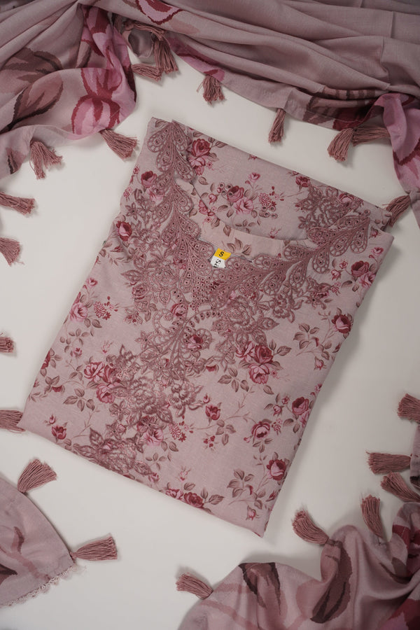 Rozi - Exclusive Karandi Outfit with Shawl - Ready to Wear -SB244 - Eid Volume 2