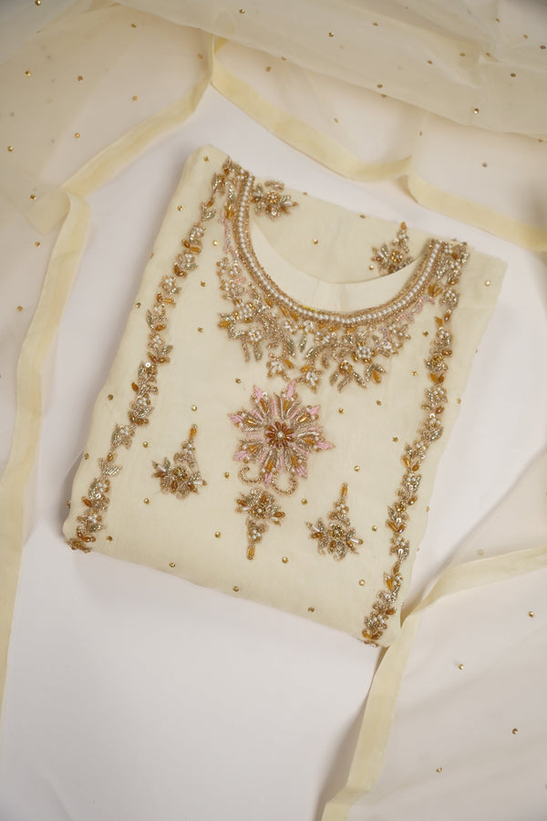 Khaas - Adda Work - Luxury Organza Outfit with Organza Dupatta - Ready to Wear  SB238 - Eid Volume 1