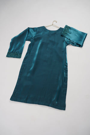 Khaas - Luxury Sheesha Silk Outfit - Hand Work - Ready to Wear SD361