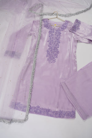 Khaas - Luxury Sheesha Silk Outfit - Hand Work - Ready to Wear MC360- Eid Volume 4