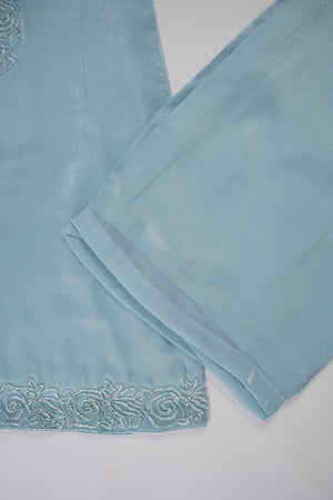 Khaas - Luxury Sheesha Silk Outfit - Hand Work - Ready to Wear MC358- Eid Volume 4