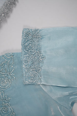 Khaas - Luxury Sheesha Silk Outfit - Hand Work - Ready to Wear MC358- Eid Volume 4