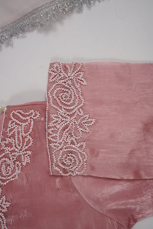 Khaas - Luxury Sheesha Silk Outfit - Hand Work - Ready to Wear MC359- Eid Volume 4