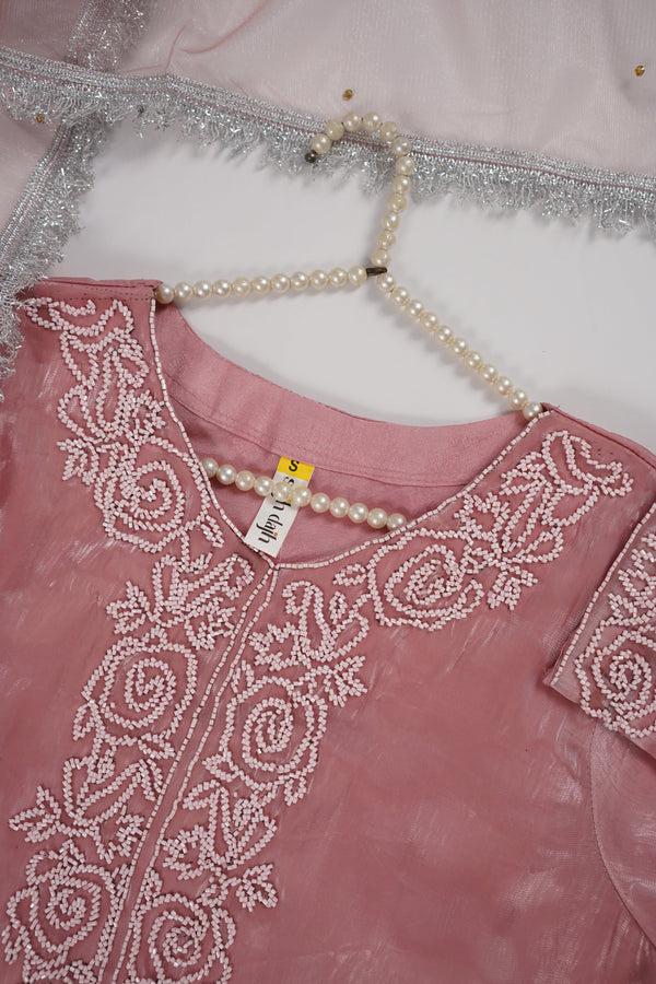 Khaas - Luxury Sheesha Silk Outfit - Hand Work - Ready to Wear MC359- Eid Volume 4