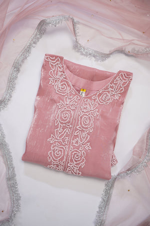 Khaas - Luxury Sheesha Silk Outfit - Hand Work - Ready to Wear MC359- Eid Volume 4