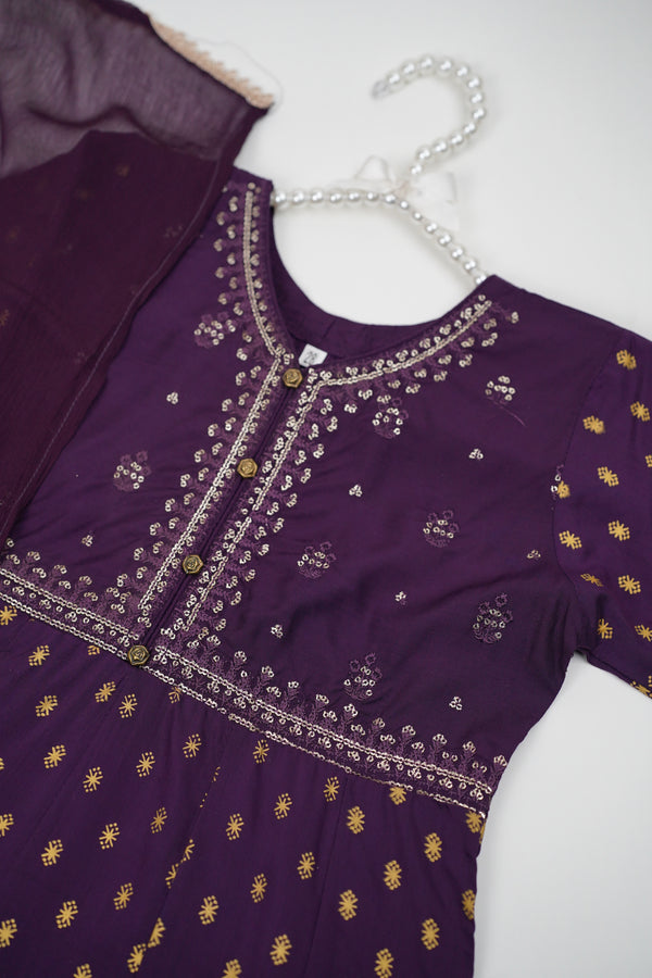 پیاری بیٹی - Kids Festive Collection Outfit with Trouser and Dupatta - Ready to Wear