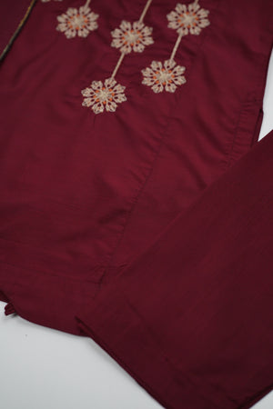 پیاری بیٹی - Kids Festive Collection Outfit with Trouser and Dupatta - Ready to Wear