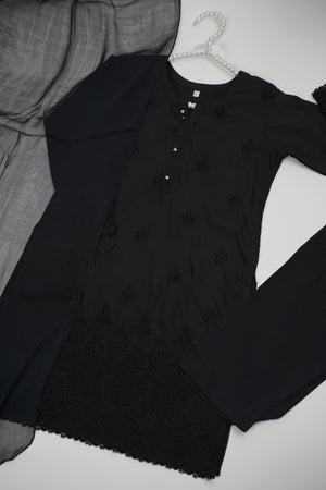 پیاری بیٹی - Kids Festive Collection Outfit with Trouser and Dupatta - Ready to Wear