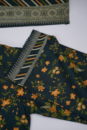 Bin Saeed Originals - Khaddar Outfit with Khaddar Dupatta - Warm Fabric