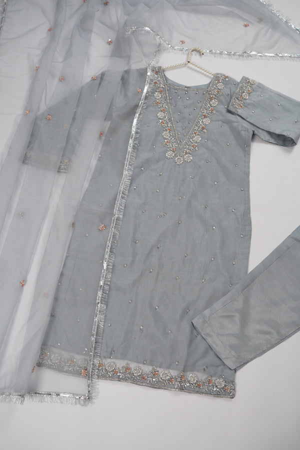 Khaas - Luxury Organza Outfit - Hand Work - Ready to Wear MC362 - Eid Volume 4