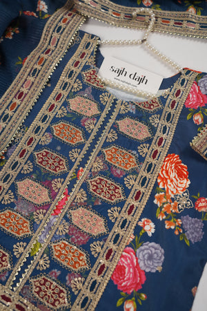 Rozi  - Exclusive Silk  Outfit with Dupatta - Ready to Wear - SD386