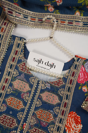 Rozi  - Exclusive Silk  Outfit with Dupatta - Ready to Wear - SD386