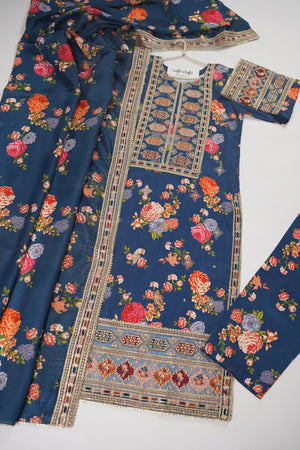 Rozi  - Exclusive Silk  Outfit with Dupatta - Ready to Wear - SD386