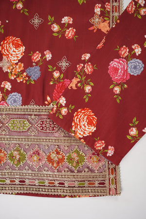 Rozi  - Exclusive Silk  Outfit with Dupatta - Ready to Wear - SD387