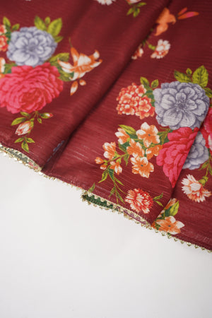 Rozi  - Exclusive Silk  Outfit with Dupatta - Ready to Wear - SD387
