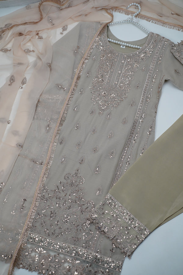 Chiffon Budget Wear Suit with Chiffon Dupatta - Ready to Wear