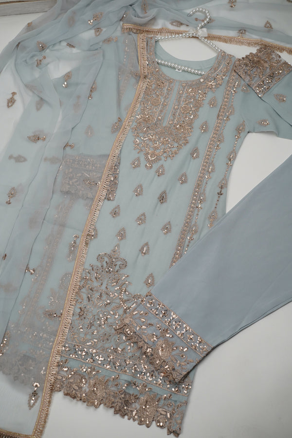 Chiffon Budget Wear Suit with Chiffon Dupatta - Ready to Wear