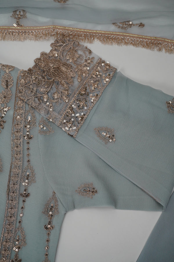Chiffon Budget Wear Suit with Chiffon Dupatta - Ready to Wear