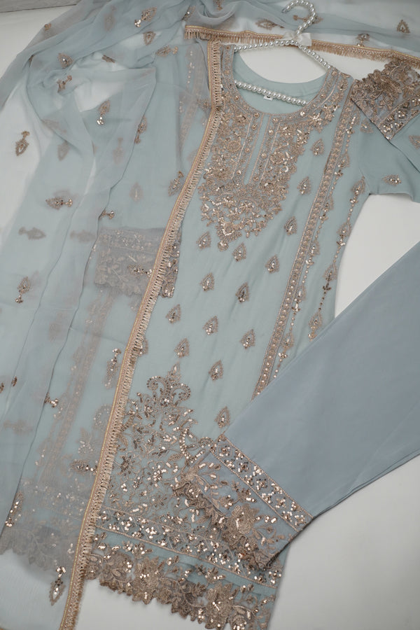 Chiffon Budget Wear Suit with Chiffon Dupatta - Ready to Wear