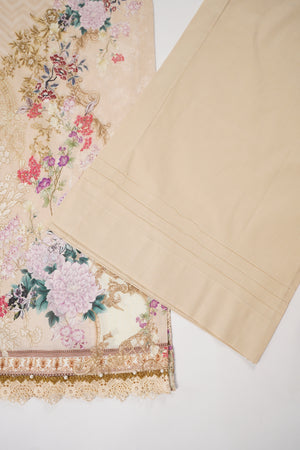 Rozi  - Exclusive Lawn  Outfit with Dupatta - Ready to Wear - SD376