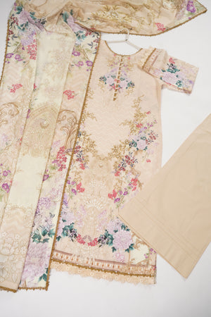 Rozi  - Exclusive Lawn  Outfit with Dupatta - Ready to Wear - SD376