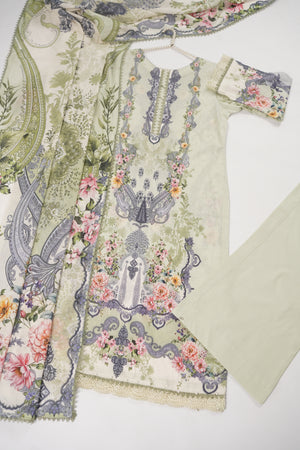 Rozi  - Exclusive Lawn  Outfit with Dupatta - Ready to Wear - SD379