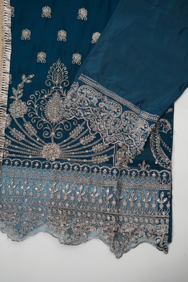 Chiffon Budget Wear Suit with Chiffon Dupatta - Ready to Wear - No Refund No Exchange - Final Sale Item