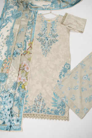 Rozi  - Exclusive Lawn  Outfit with Dupatta - Ready to Wear - SD380