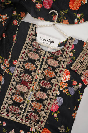 Rozi  - Exclusive Silk  Outfit with Dupatta - Ready to Wear - SD388