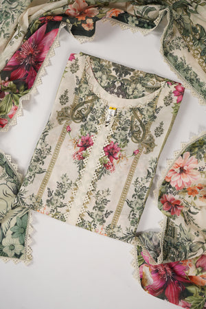 Rozi  - Exclusive Lawn  Outfit with Dupatta - Ready to Wear - SD377