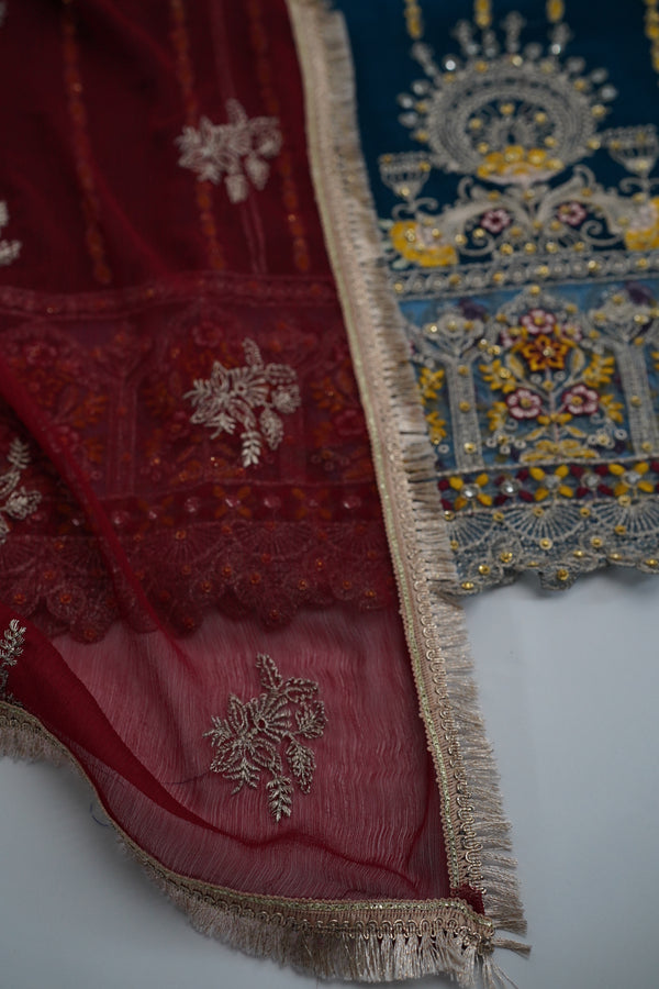 Chiffon Budget Wear Suit with Chiffon Dupatta - Ready to Wear