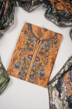 Rozi  - Exclusive Lawn  Outfit with Dupatta - Ready to Wear - SD383