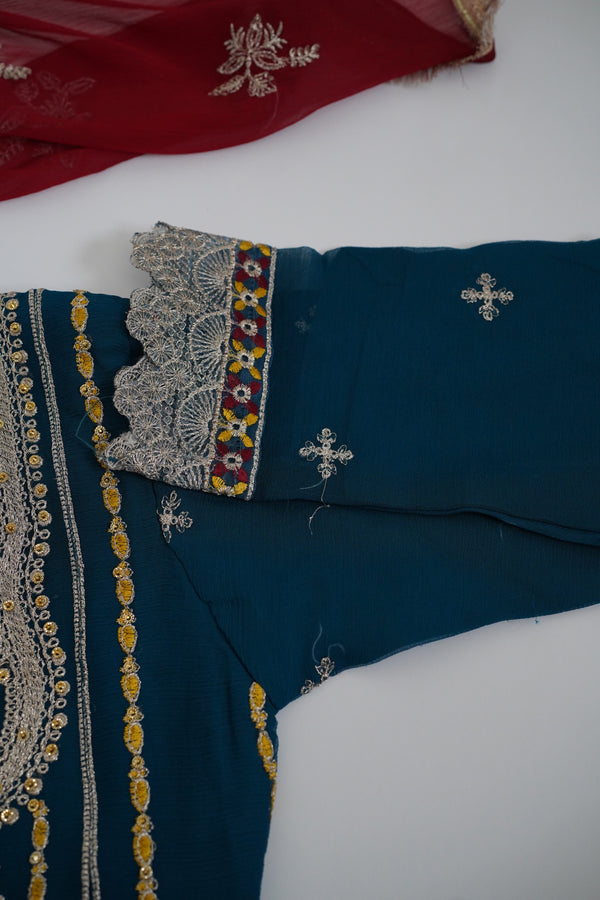 Chiffon Budget Wear Suit with Chiffon Dupatta - Ready to Wear