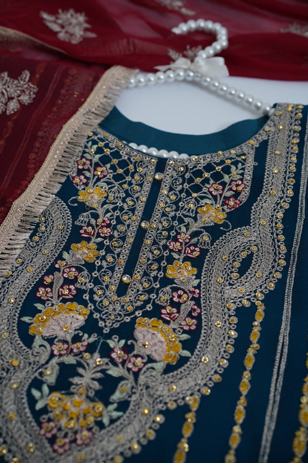 Chiffon Budget Wear Suit with Chiffon Dupatta - Ready to Wear